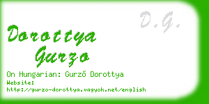 dorottya gurzo business card